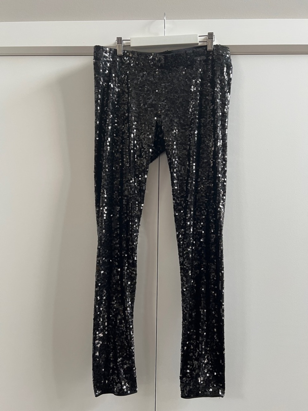 Express Black Sequin Leggings